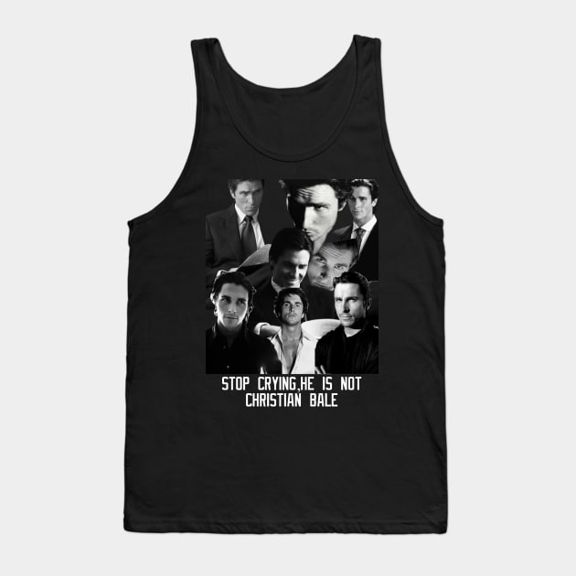 Christian Bale T-shirt Tank Top by MAD AYN